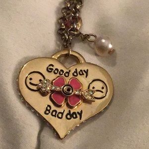 Betsey  Johnson good day bad day necklace